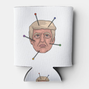 Donald- TrumpVoodoo-Puppen-Button-Illustration Dosenkühler