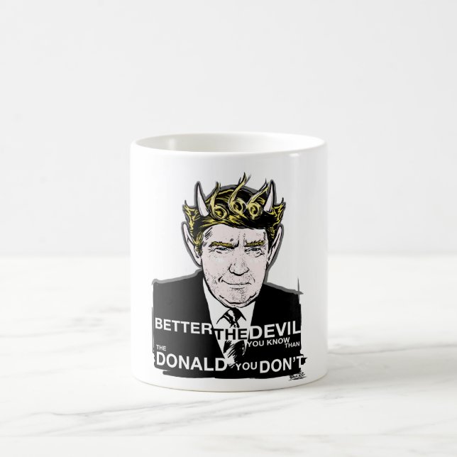 Donald- Trumpwahl-Teufel-Horn-Tasse Tasse (Mittel)