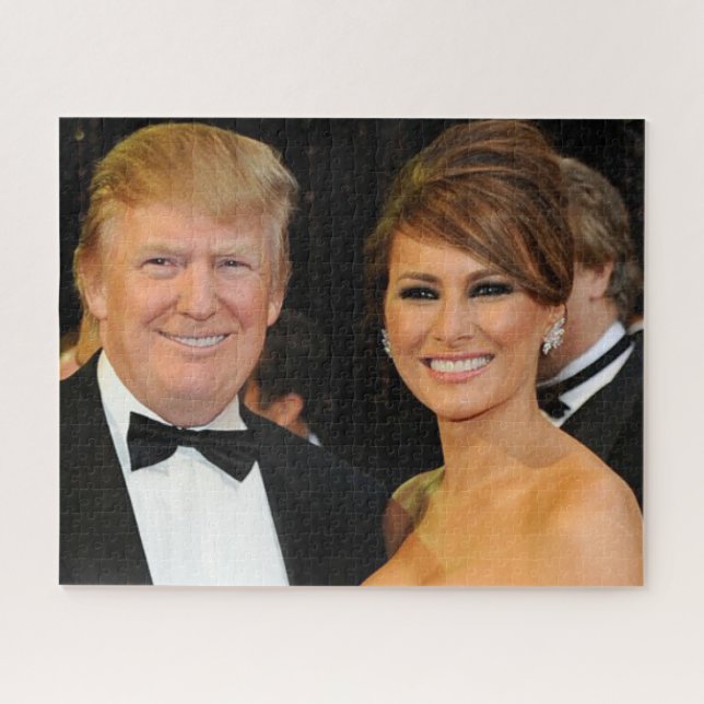 DONALD- U. MELANIA-TRUMPF PUZZLE (Horizontal)