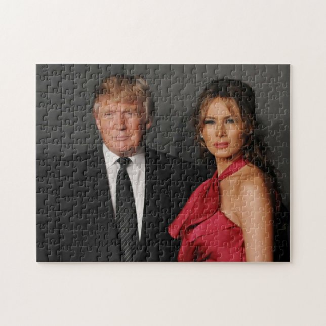 DONALD- U. MELANIA-TRUMPF PUZZLE (Horizontal)