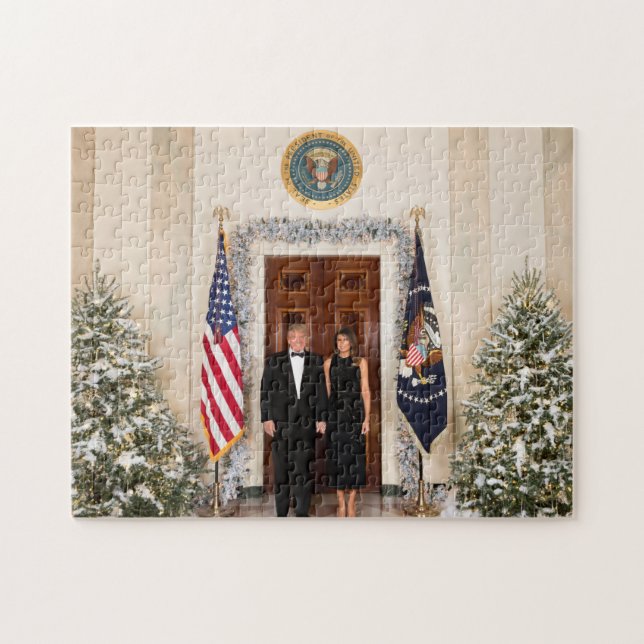 Donald und Melania Trump Jigsaw Puzzle (Horizontal)