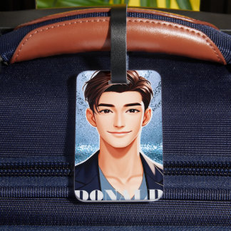 Donald . Zeichentwurf animiert Gepäckanhänger