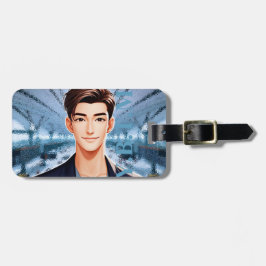 Donald . Zeichentwurf animiert Gepäckanhänger