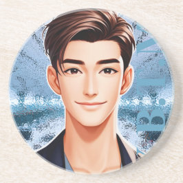 Donald . Zeichentwurf animiert Getränkeuntersetzer