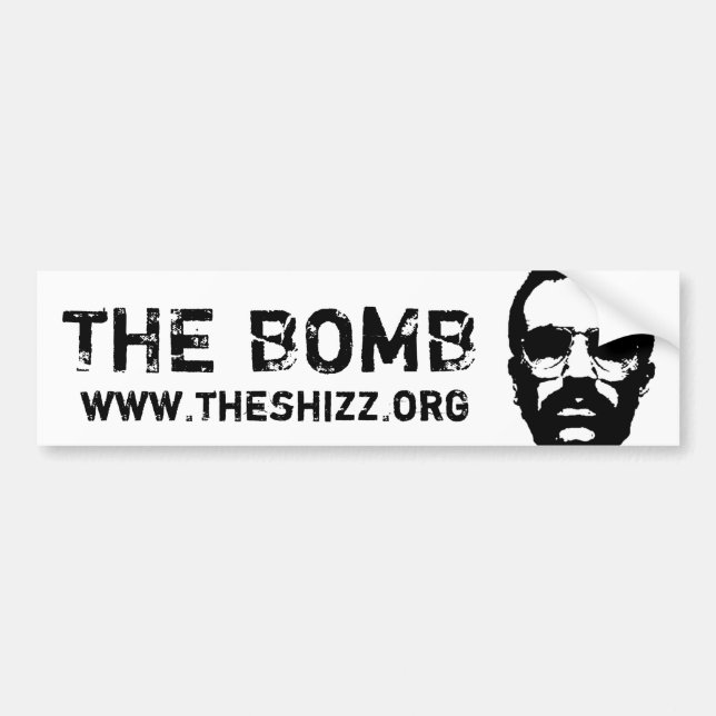 DONALDHEAD, DIE BOMBE, www.theshizz.org Autoaufkleber (Vorne)