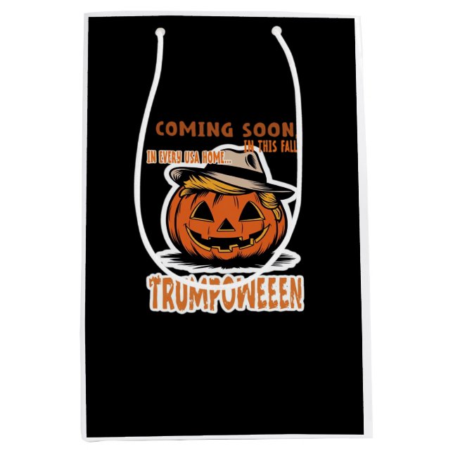 Donald's Trumpkin Pumpkin - Halloween Classic Mittlere Geschenktüte (Vorderseite)