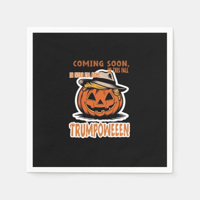 Donald's Trumpkin Pumpkin - Halloween Classic Serviette (Vorderseite)