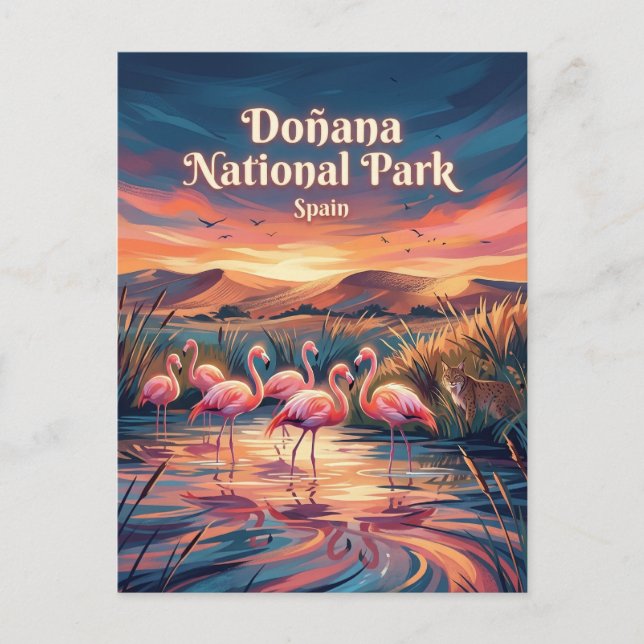 Doñana-Nationalpark Spanien Postkarte (Vorderseite)