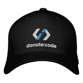 donate:Code bestickte Logo-Baseball-Cap Baseballkappe