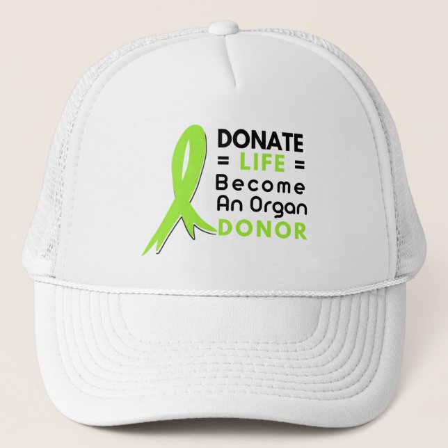 Donate Life Organ Donation Saves Lives, Transplant Truckerkappe (Vorderseite)