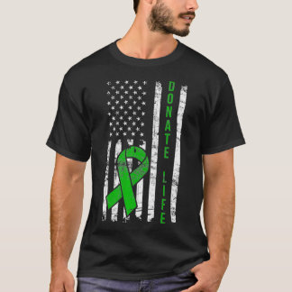 Donate Life USA Flaggenorgan Lung Kidney Spender T-Shirt