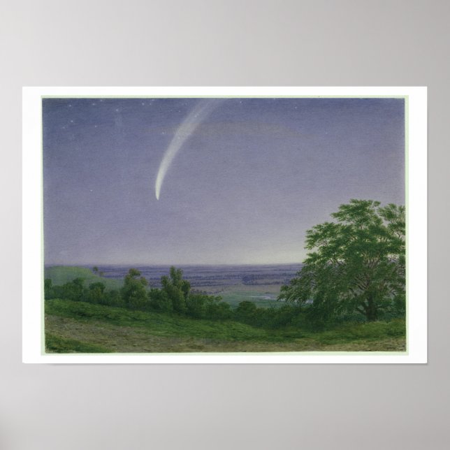 Donati's Comet, Oxford, 19.30 Uhr, 5. Oktober 1858 Poster (Vorne)