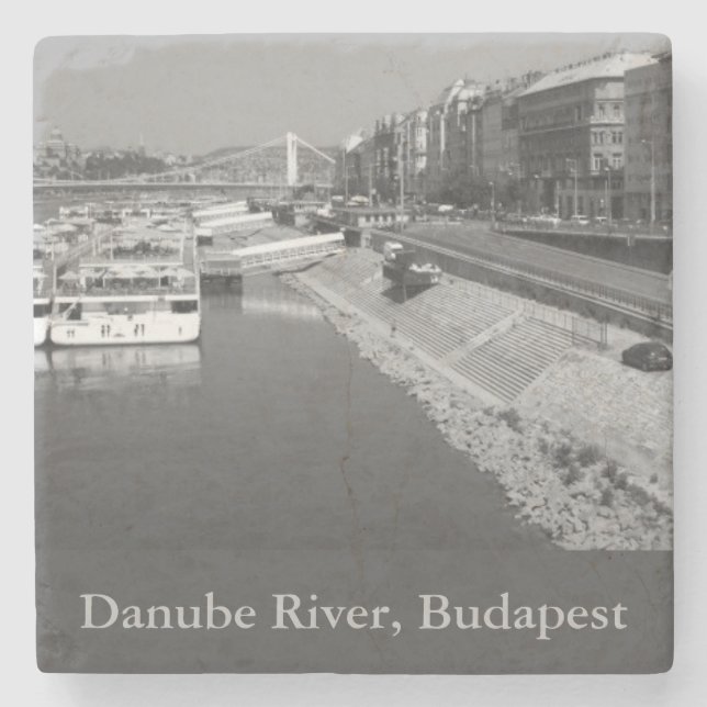 Donau, Budapest, Ungarn Steinuntersetzer (Vorderseite)