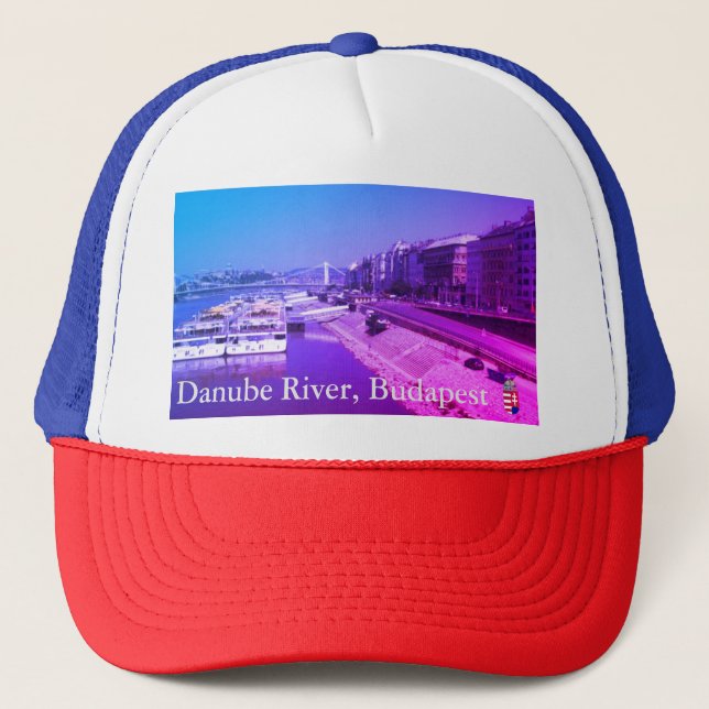 Donau, Budapest, Ungarn Truckerkappe (Vorderseite)