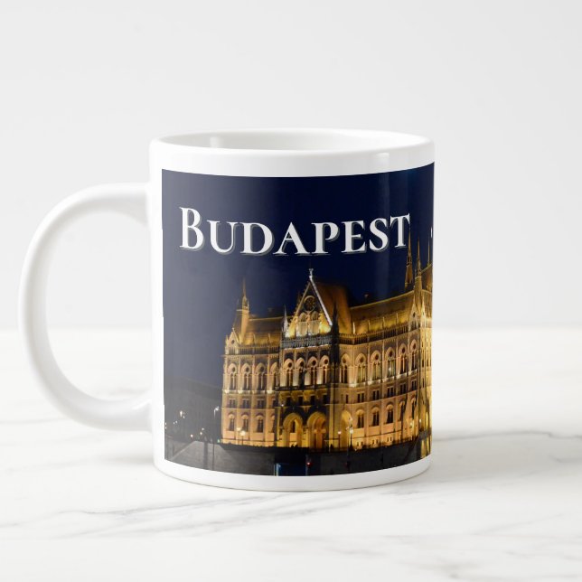 Donau-Juwel, Gebäude des Parlaments an der Donau Jumbo-Tasse (Links)