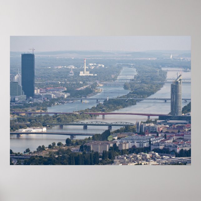 Donau und neue Donau Poster (Vorne)