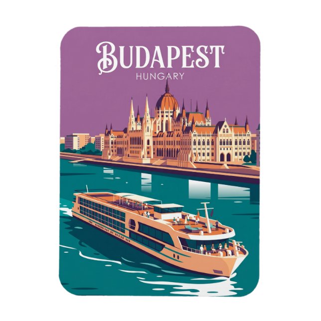 Donau Ungarn Magnet (Vertikal)