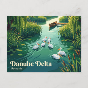 Donaudelta Biosphärenreservat Rumänien Postkarte
