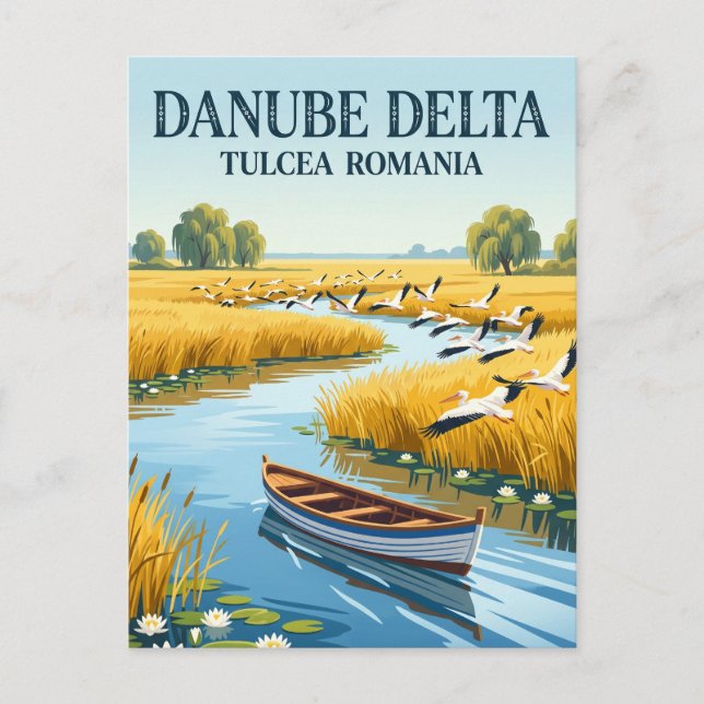 Donaudelta Rumänien Postkarte (Vorderseite)