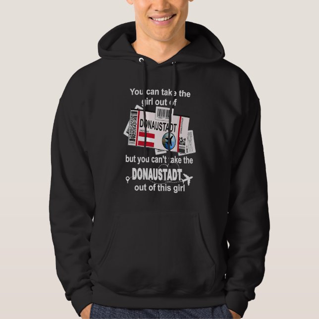 Donaustadt Boarding Pass  Donaustadt Girl  Donaust Hoodie (Vorderseite)