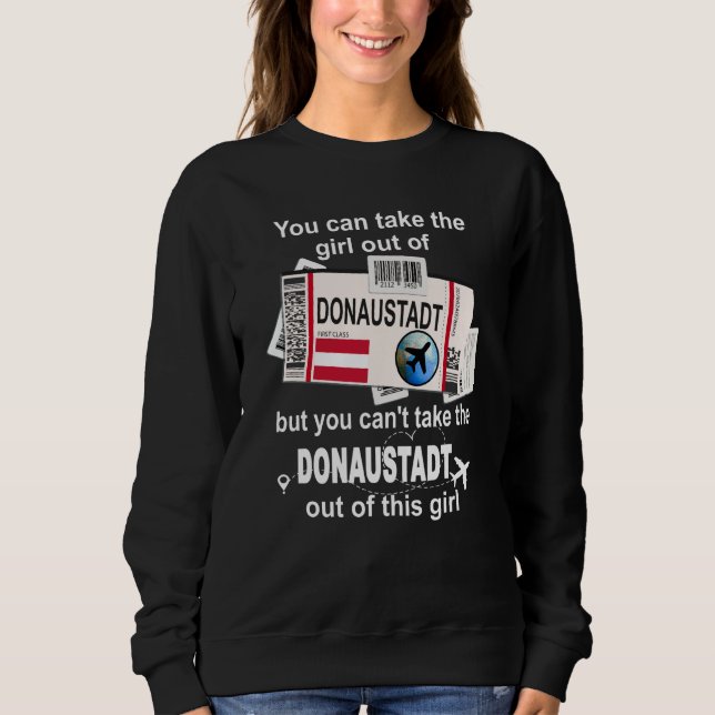 Donaustadt Boarding Pass Donaustadt Girl Donaustad Sweatshirt (Vorderseite)