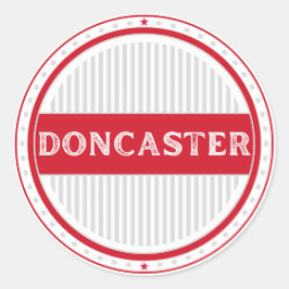 Doncaster City Pride Emblem – Englische Identität Runder Aufkleber