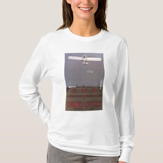 Doncaster, England - erste Luftfahrt-Rennen T-Shirt (Vorderseite)