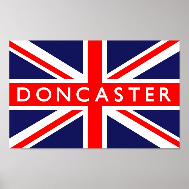Doncaster UK-Flagge Poster (Vorne)