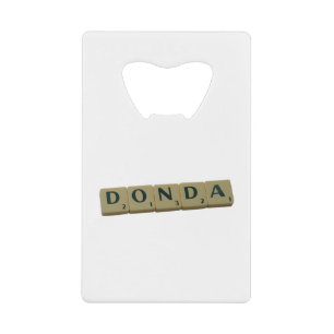 Donda Letter Tiles Geldbeutel Flaschenöffner