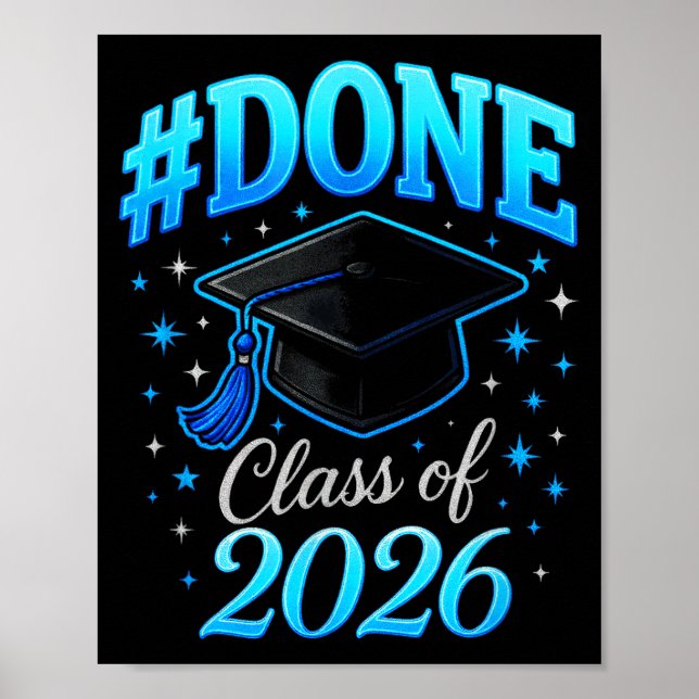 #done Abschlussklasse 2026 - Abitur Coquette  Poster (Vorne)
