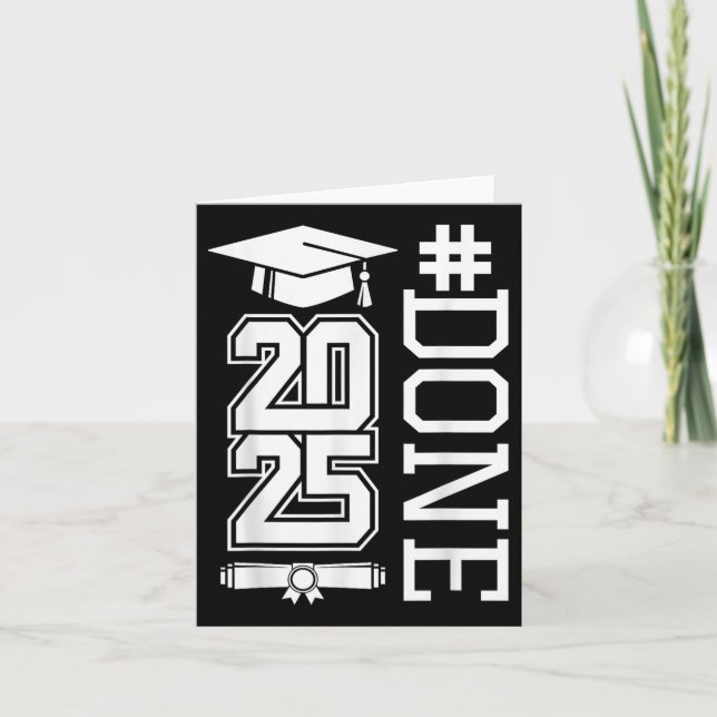#done Cl of 2025 - Abschluss So Done 2025 Karte (Vorderseite)