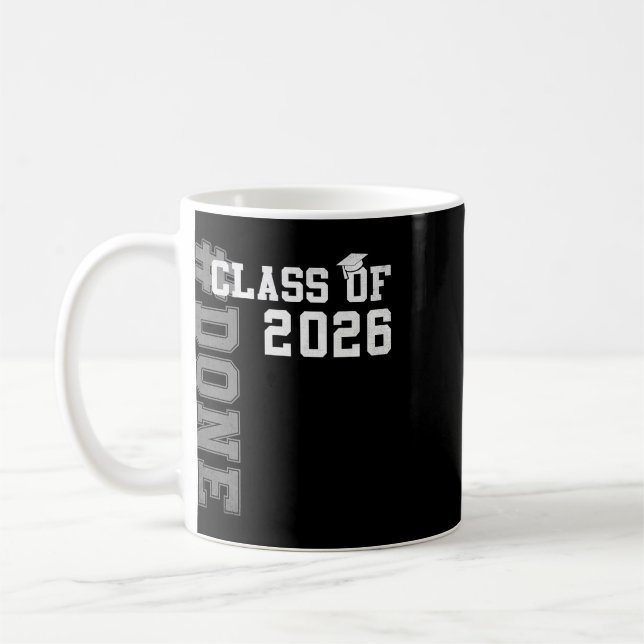 #done Cl Von 2026 Absolvent Senior 2026 Abschluss  Kaffeetasse (Links)
