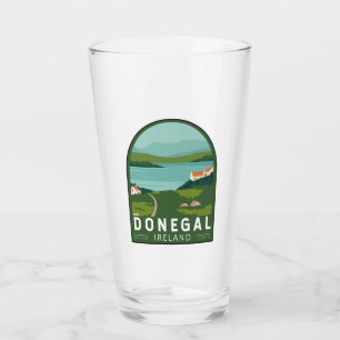 Donegal Ireland Retro Travel Art Vintag Glas