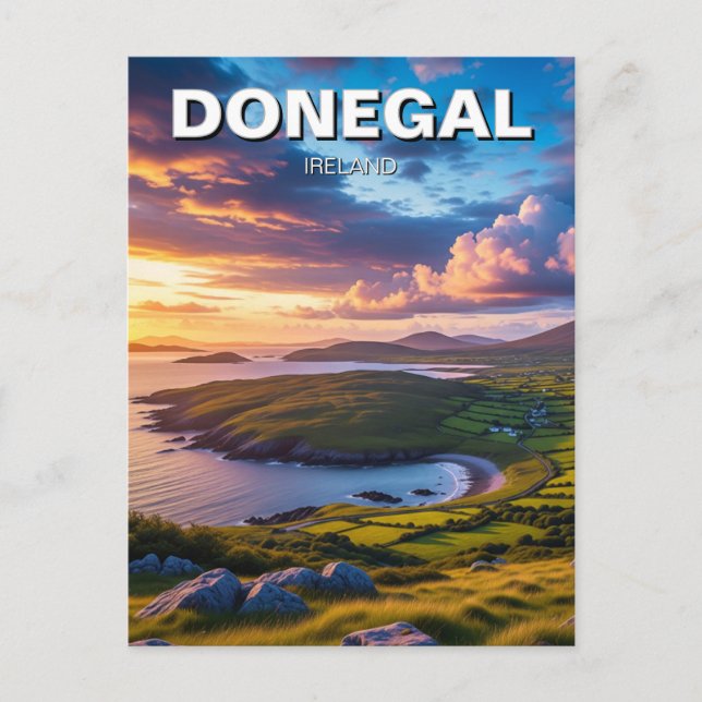 Donegal Ireland Travel Postkarte (Vorderseite)