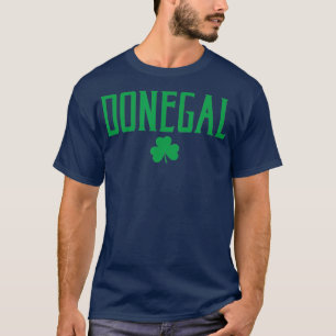 Donegal Irland Kleeblatt Vintager Text Grün T-Shirt