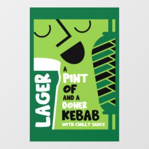 Doner Kebab Fensteraufkleber