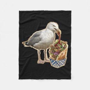 Döner Kebab Möwe Fleecedecke