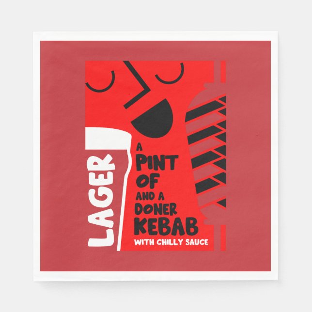 Doner Kebab Serviette (Vorderseite)