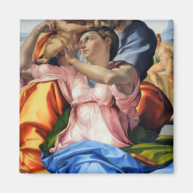 Doni Tondo, Doni Madona (Detail), Michelangelo, 15 Magnet (Vorne)