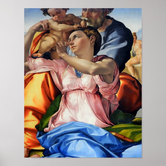 Doni Tondo, Doni Madona (Detail), Michelangelo, 15 Poster (Vorne)