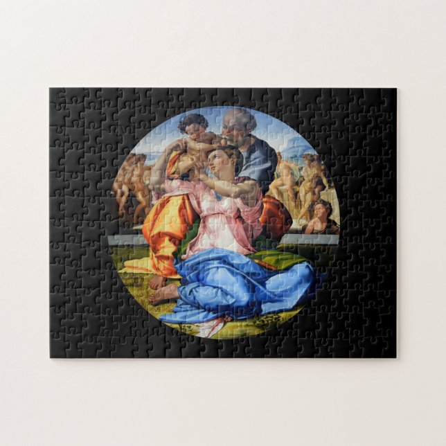 Doni Tondo, Doni Madona, Michelangelo, 1507 Puzzle (Horizontal)