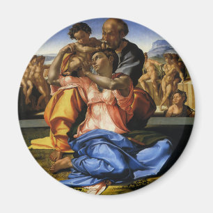 Doni Tondo oder Doni Madonna von Michelangelo Magnet
