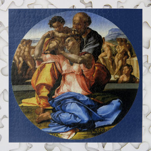 Doni Tondo oder Doni Madonna von Michelangelo Puzzle