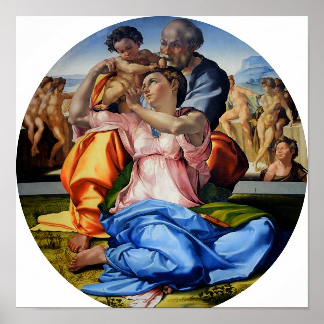 Doni Tondo von Michelangelo - Poster (Vorne)