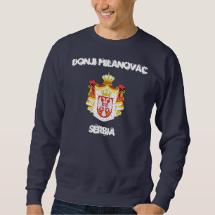 Donji Milanovac, Serbien mit Wappen Sweatshirt