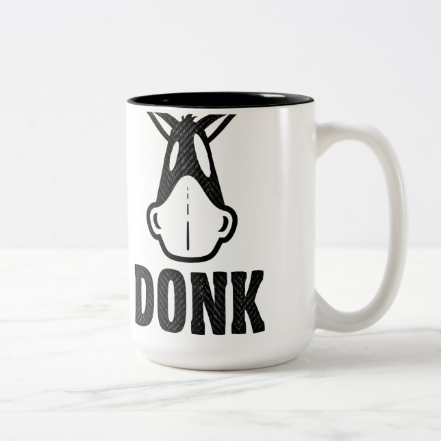 DONK - Schwarzes auf Weiß - Tasse (Rechts)