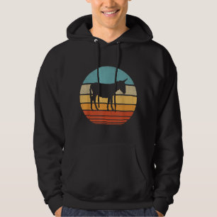 Donkey 60er 70er gibt Bauer Männer Landwirtschaft Hoodie