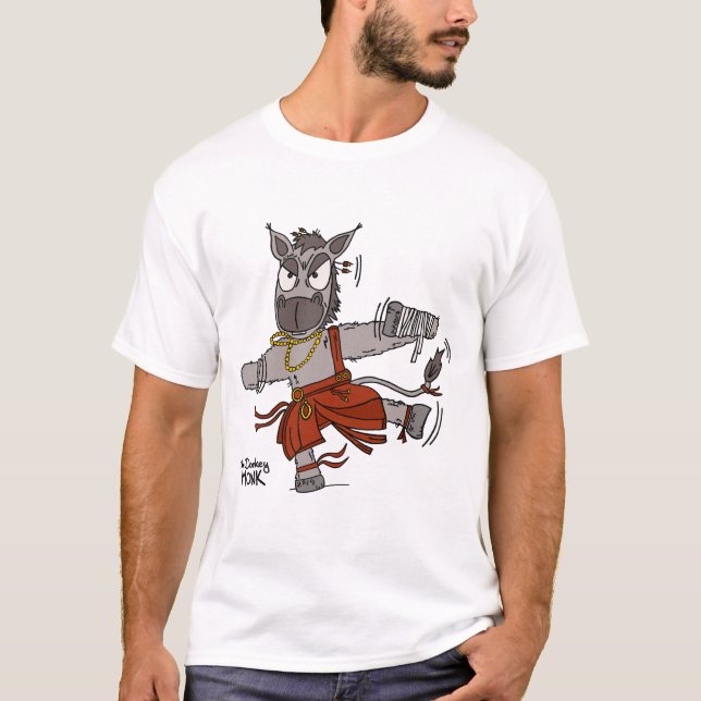 Donkey als DnD Mönch T-Shirt (Vorderseite)