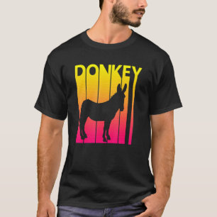 Donkey Animal Retro-Kostüm T-Shirt