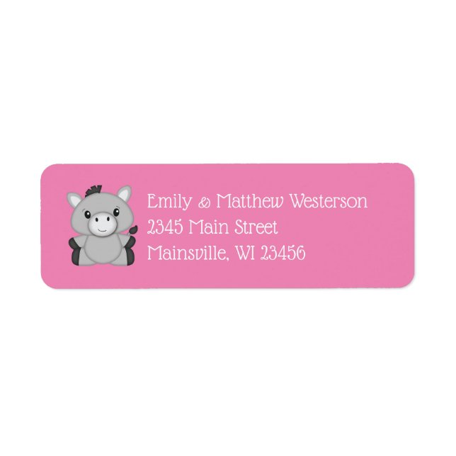 Donkey Baby Dusche Rosa (Vorne)